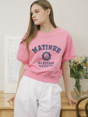 Dolphin Voyage Half Sweat Shirts [PINK]