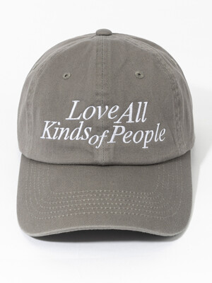 LOVE ALL KINDS WASHED BALL CAP (MOSS)