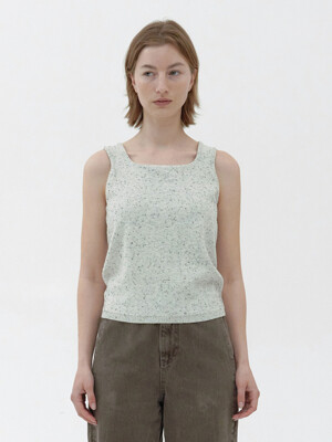 Nep Sleeveless Knit Top (Oreo)