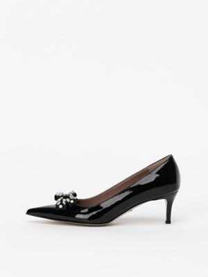 Antoinette Pumps in BLACK PATENT