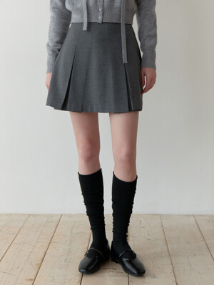 Lead mini skirt (gray)