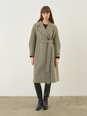 A-line Silhouette Handmade Wool Coat NEW4WHB26_4B
