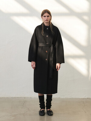 TWF BABYWOOL SINGLE COAT [HAND MADE]  BLACK