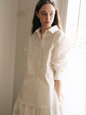Side Slit Over Shirt_2color