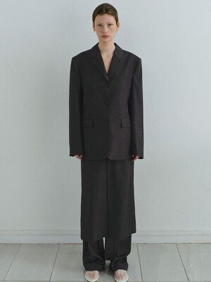 lip tailored jacket (charcoal)