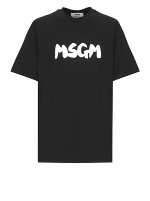 25SS 엠에스지엠 반팔 티셔츠 3840MM10525700299 BLACK DOM