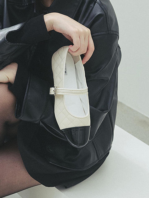 모이지 [리퍼브]EO2508 Quilted Mary Jane(2color)