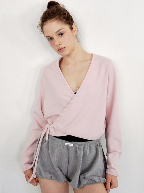 시미앤드 Fleece Balloon Shorts - Melange Gray