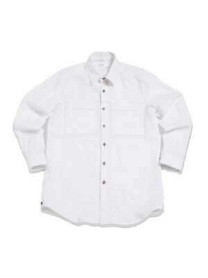 LINEN WHITE LOOSE-FIT SHIRTS _ White