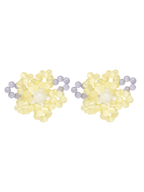  - 스윙셋 (Swingset) - Lotus Beads Earrings (Yellow)