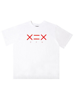 MAIN RED X=X T-SHIRTS IN WHITE