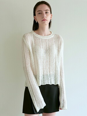 EMBROIDERY LABEL NET KNIT_CREAM