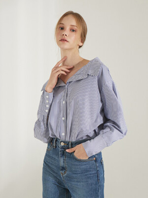 planet-4 balloon stripe shirt_blue