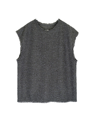 Rugged Boucle Vest / Charcoal