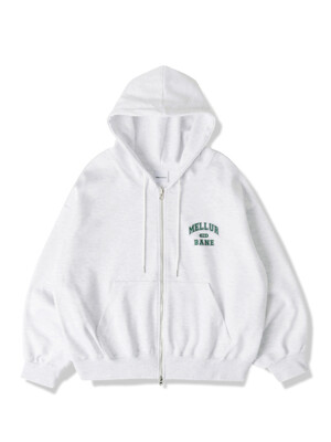 [여성용 크롭ver. 추가] 1984 2way Hood Zip-Up_White melange