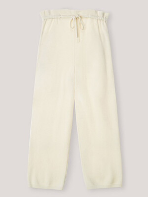 [단독]DRAWSTRING KNIT PANTS [IVORY]