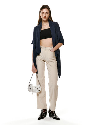 Midrise Ivory corduroy pants - MW-C001