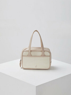 Square bowling bag(Fog beige)