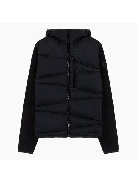 럭셔리어패럴 - 몽클레어 (MONCLER) - 23SS 몽클레어 로고 패치 TRICOT 블랙 패딩 가디건 9B00010 M1122 999