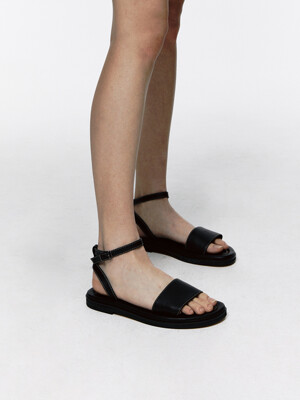 25mm Jose Ankle Strap Sandal (Black)