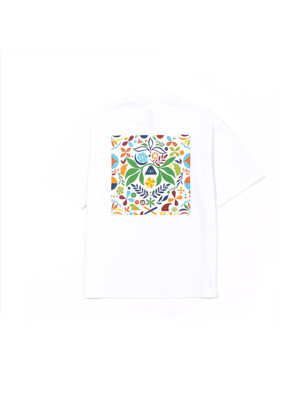 POLER RAINBRO RELAX FIT TEE WHITE