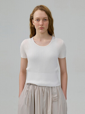 Clover Knit Top_IVORY