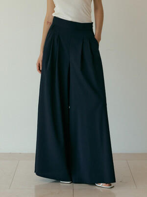 Over wide palazzo pant (navy)