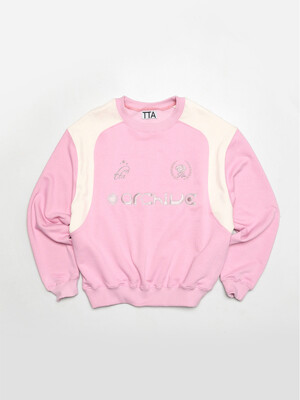 ARCHIVE VARSITY SWEAT SHIRTS-RIBBON PINK