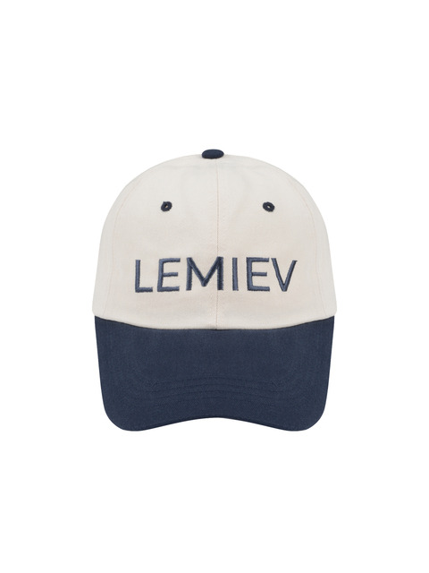 모자,골프,모자,애슬레저 - 오유유 (OUU) - LEMIEV Mix Logo Ball Cap Navy