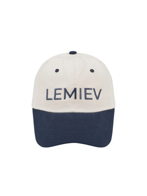 LEMIEV Mix Logo Ball Cap Navy