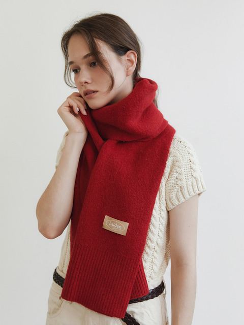 스카프/머플러,스카프/머플러 - 할렌 (halden) - heavy wool knit muffler (M017_red)