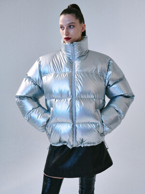 OVERSIZED DOWN JACKET REVERSIBLE_SILVER