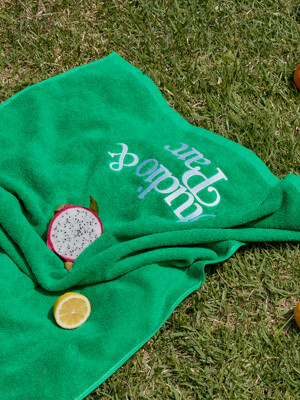 (UNI) Big Logo Beach Towel_Green