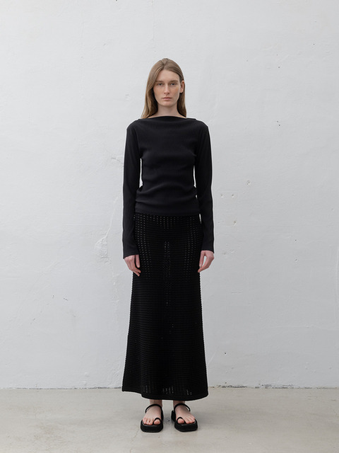 르917][단독]CLAIRE STRAIGHT TWILL SKIRT [WHITE]