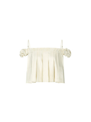 PLEATED TOP_IVORY