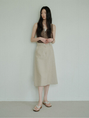 NOTEN LINEN SKIRT_2Colors