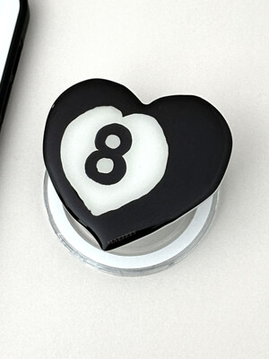 [MagSafe] heart eight ball epoxy tok