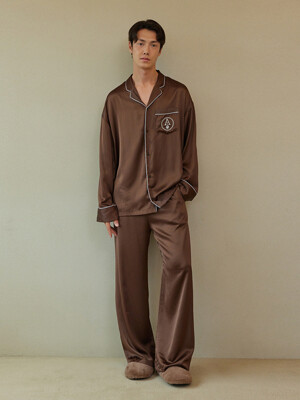 CLASSIC PAJAMA SET_ chocolate