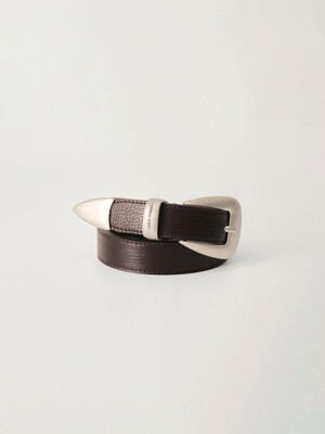 Western silver belt (Brown)