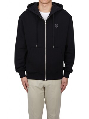 MAISON KITSUNE 메종키츠네 볼드 폭스헤드 남성 후드 집업 MM00714KM0321 P199