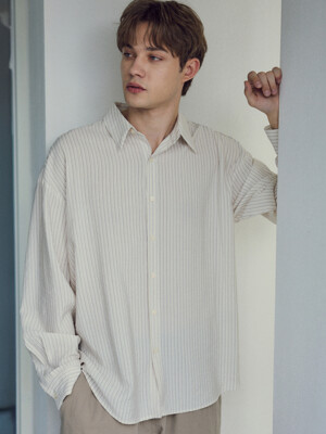 Bohemian Stripe Shirt_Ivory(W25-SH01)