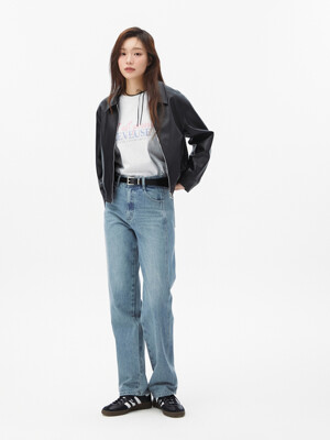 페이크 레더집업 점퍼 PR2TZ361