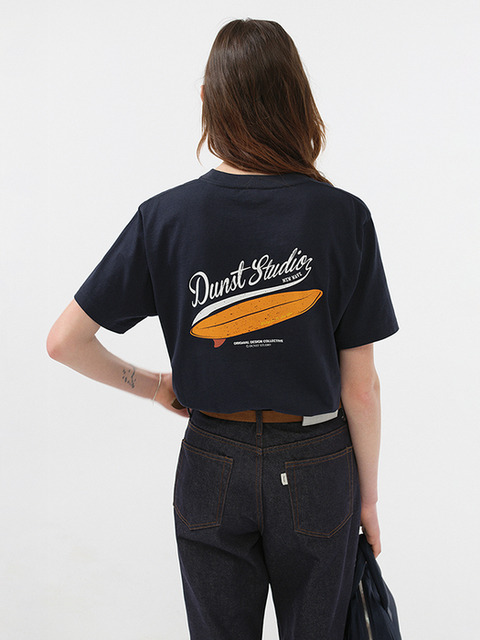 ★Dunst★ UNISEX LOGO CREASE TSHIRT BLACK_UDTS5A111BK 던스트]UNISEX LOGO CREASE T-SHIRT BLACK_UDTS5A111BK