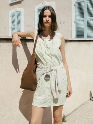 Crease Tucked Mini Dress SW5MO272_2color