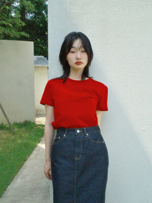 [2차 리오더] Mini More Tee (White / Butter / Red / Gray / Black)