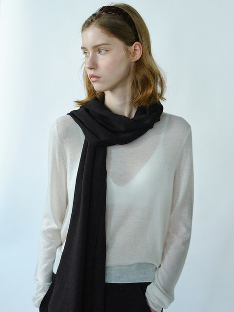 엘씨브이 AIRY SOFT MUFFLER_BLACK