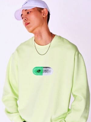 CHEMICAL FORMULA FLD LOGO SWEATSHIRTS / YELLOW GREEN