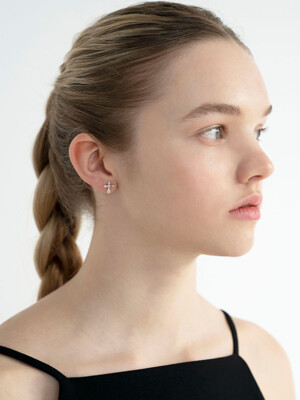 shell cross earring
