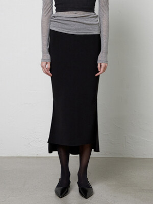 Mermaid Asymmetric Skirt_2colors