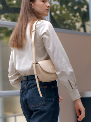 [단독]Classic Leather Half Moon mini Bag_ 3colors